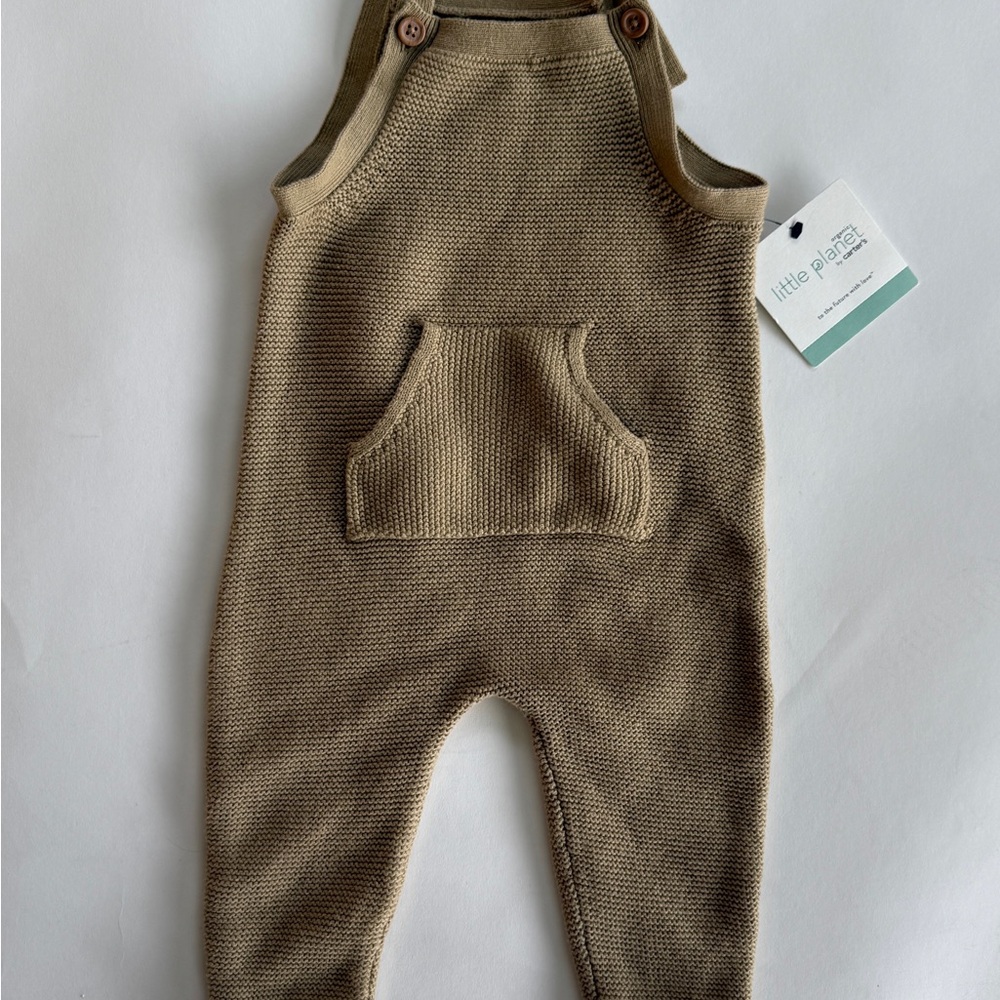 Little Planet by Carters Tan Overalls
